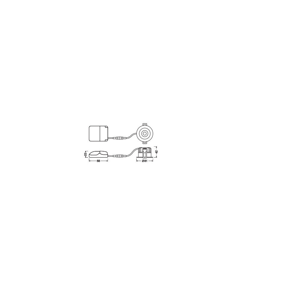 Foco Foco LED LEDVANCE 8W 720Lm 4000K 36º IP44/IP20 Regulável