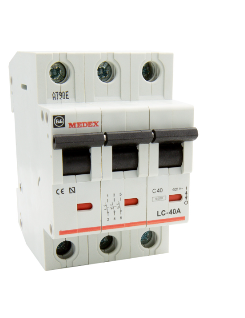 Disjuntor LC-2A 6KA 2A C 3P MEDEX #60195