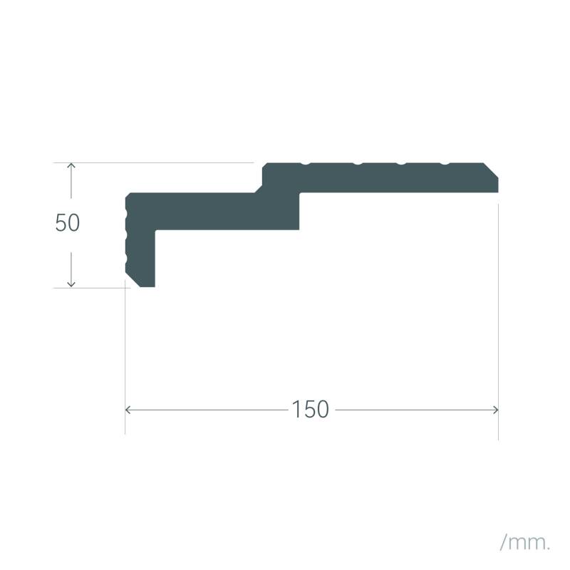 Moldura para Fita LED 2m Scala L