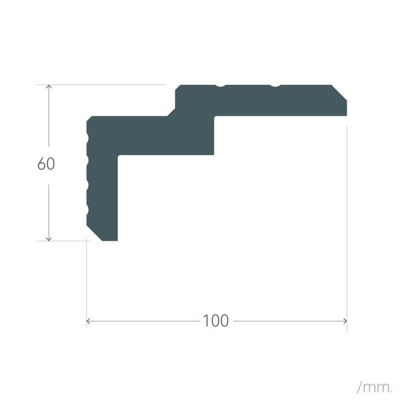 Moldura para Fita LED 2m Scala M