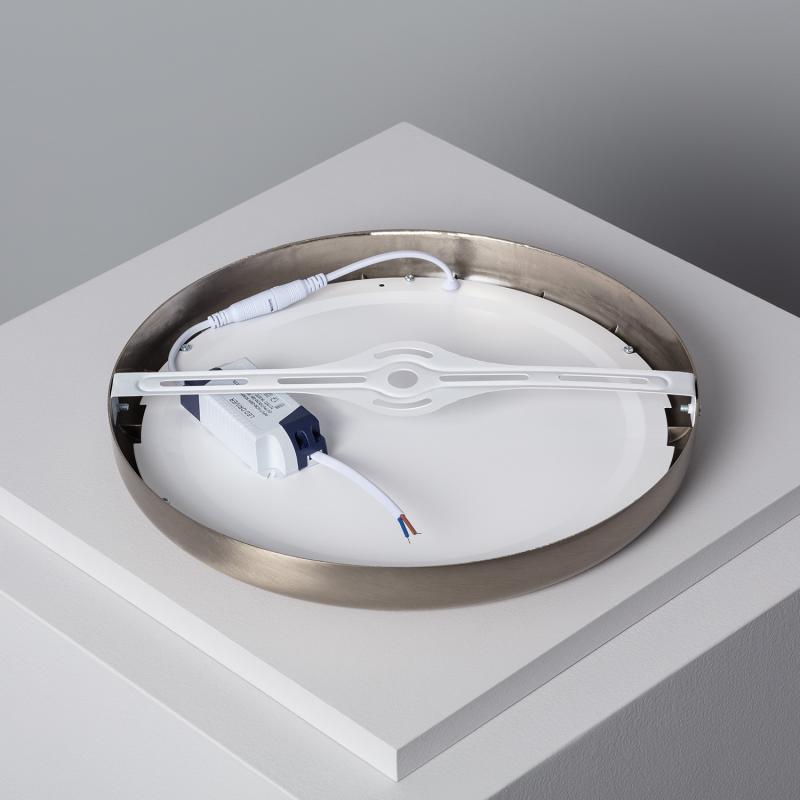 Plafón LED 24W Circular Metal Ø300 mm Design Silver