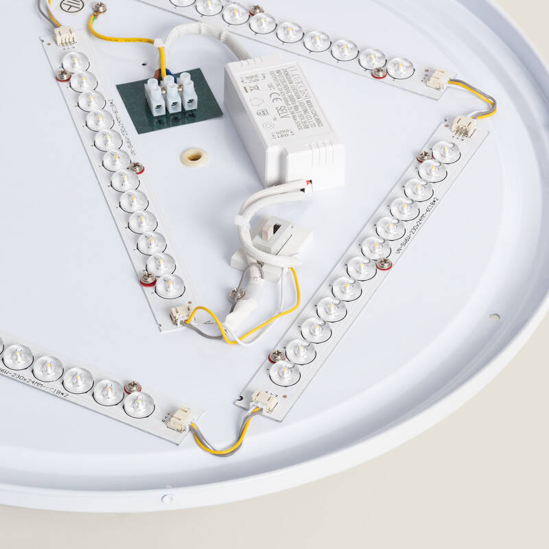 Plafón LED 24W Circular Metal Ø500 mm CCT Seleccionável Bari