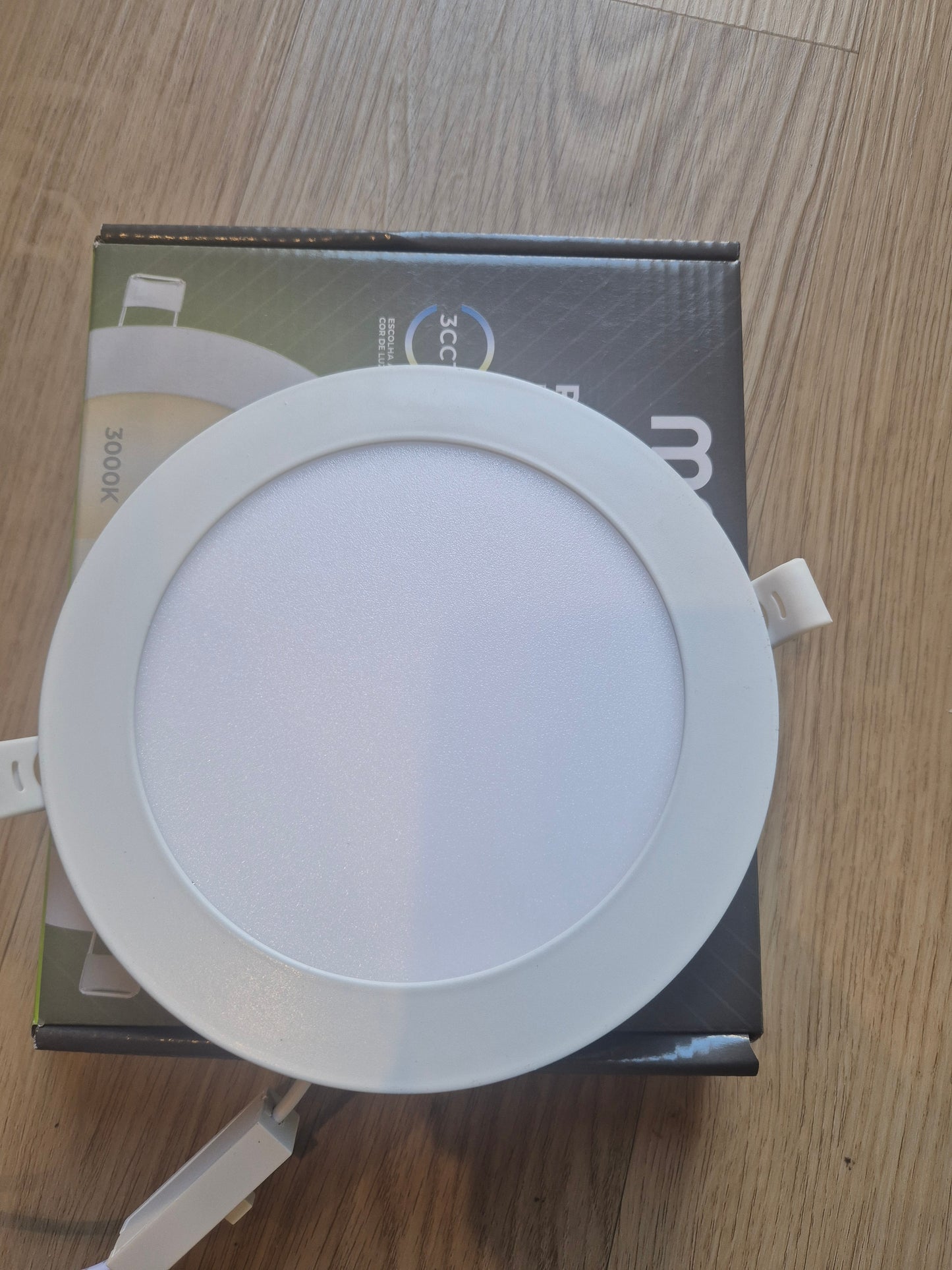 Painel LED MAXLED 12W Redondo Branco IP44 CCT3 (3000K-4000K-6500K)