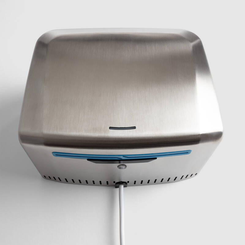 Secador de Mãos Uranus 1250 W em Aço Inoxidável com Sensor e filtro HEPA