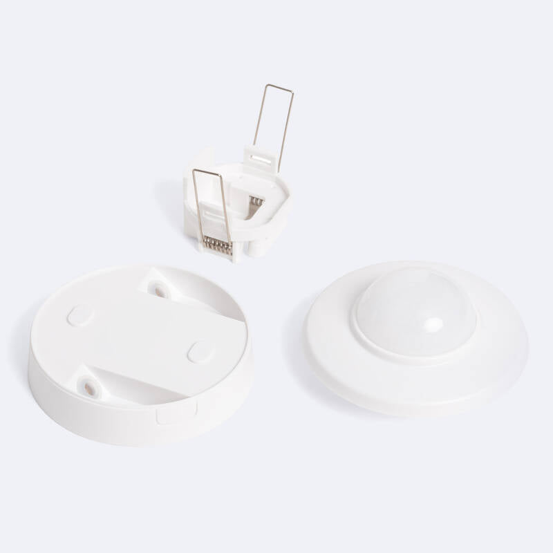 Sensor de Movimento PIR Crespuscular 360º de Superfície/Encastrável Exterior IP54 Especial Corredor
