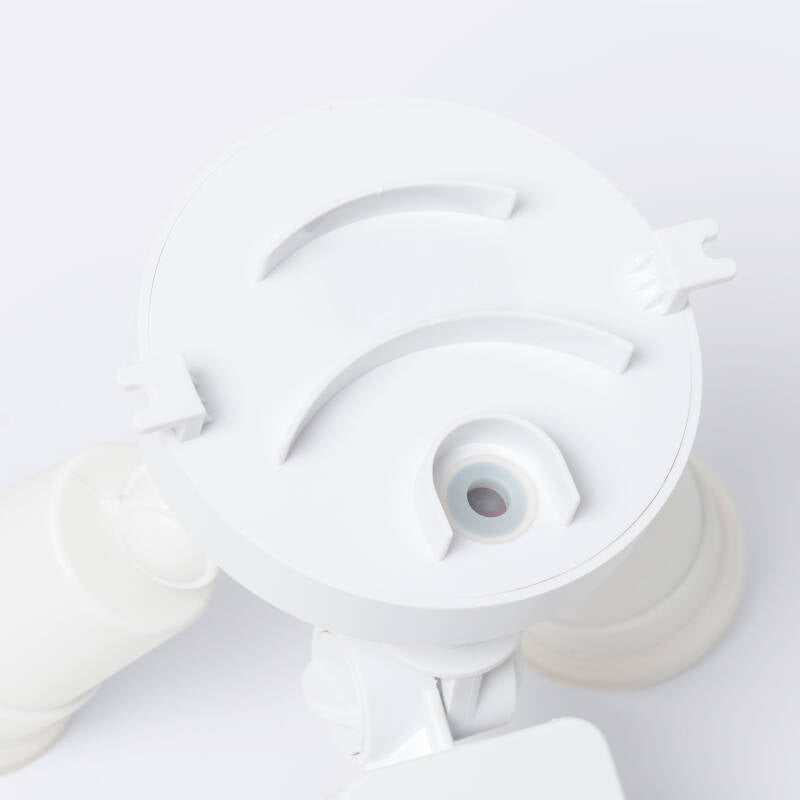 Sensor de Movimento PIR Crepuscular 180º de Parede Exterior IP44 para Duas Lâmpadas E27