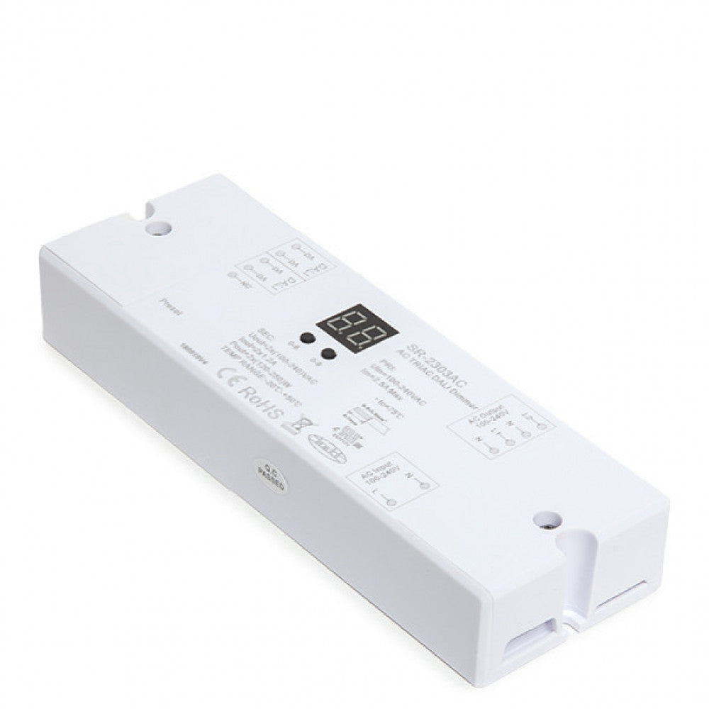Dimmer Ac Triac Dali 2 Canais Max. 2 X 144W