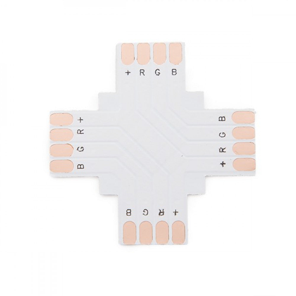 Conector Solda + Tira LED Led Rgb 10Mm