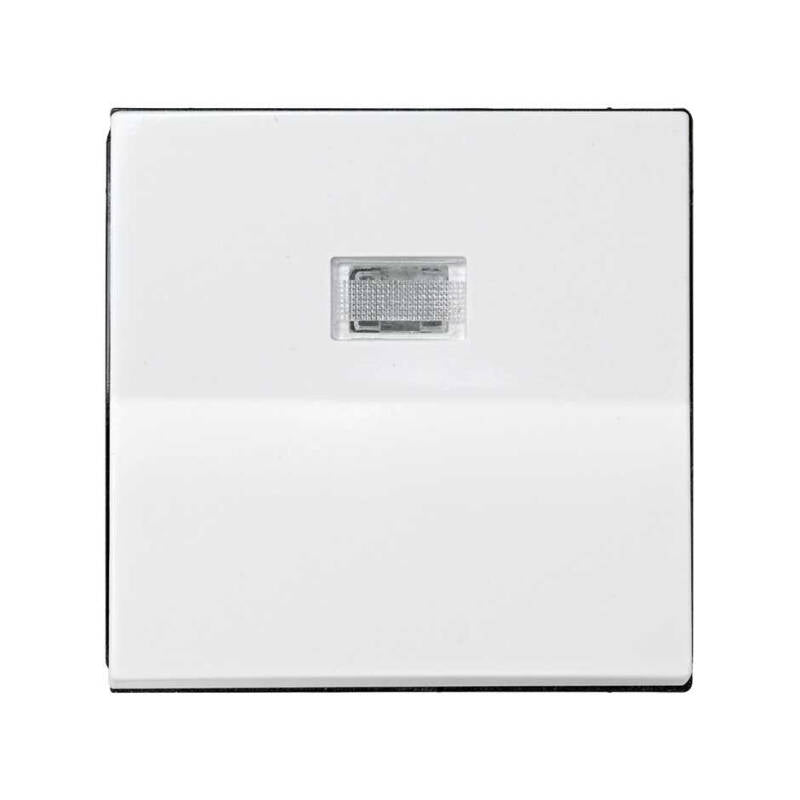 Tecla Individual com Visor Luminoso Branco SIMON 28 28011-30