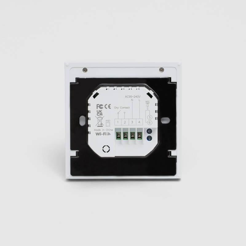 Termóstato WiFi Programável Branco para Aquecimento