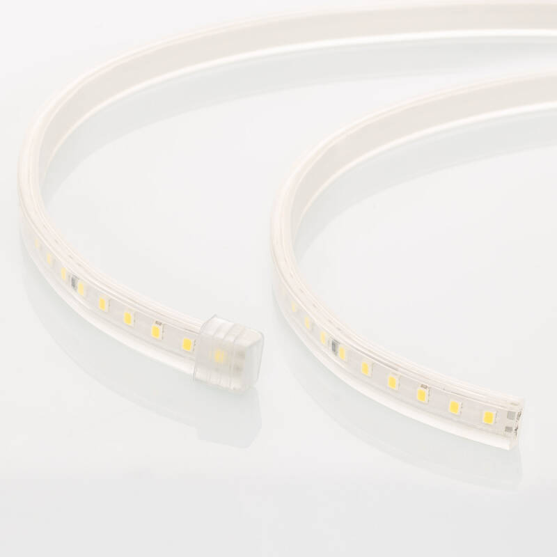 Fita LED Regulável 220V SMD 120 LED/m Color 8.5W/m Largura 12mm Corte 20cm IP65 à Medida