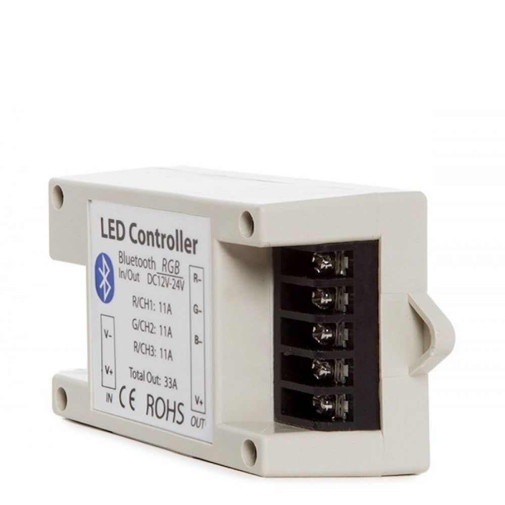 Controlador Tira LED Led Rgb Bluetooth Smartphone 12-24Vdc 400-800W