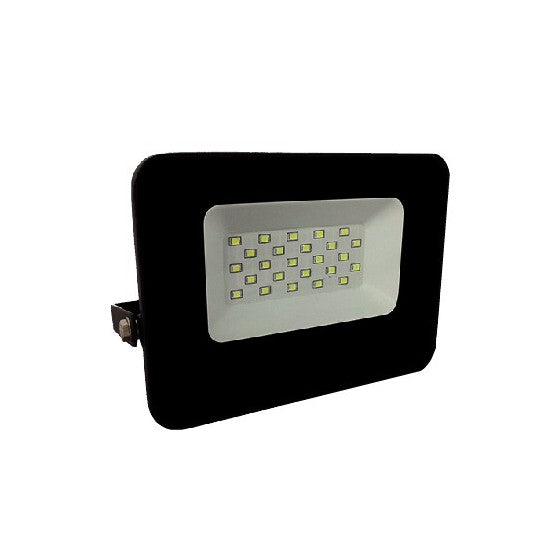 Projetor LED 20W SMD Preto 100lm/W 3000K