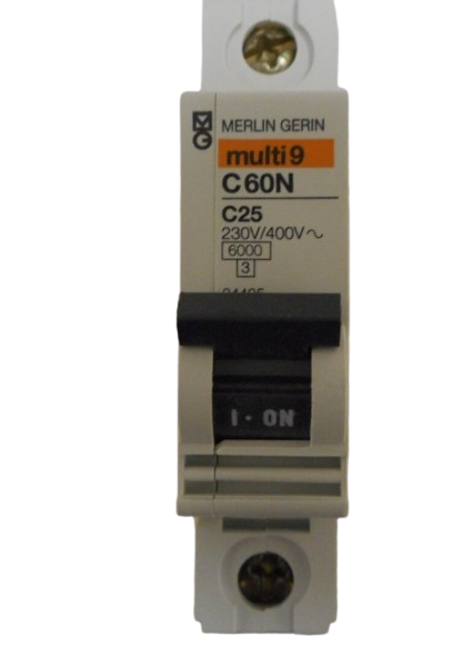 Disjuntor C60N 1P 25A CURVA C 6/10KA MERLIN GERIN #24405