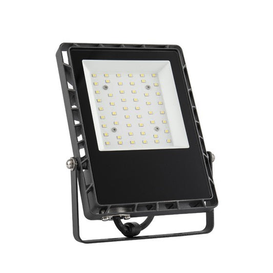 30W PROJETOR LED SMD PRETO 130LM/W 4000K 5 ANOS GARANTIA