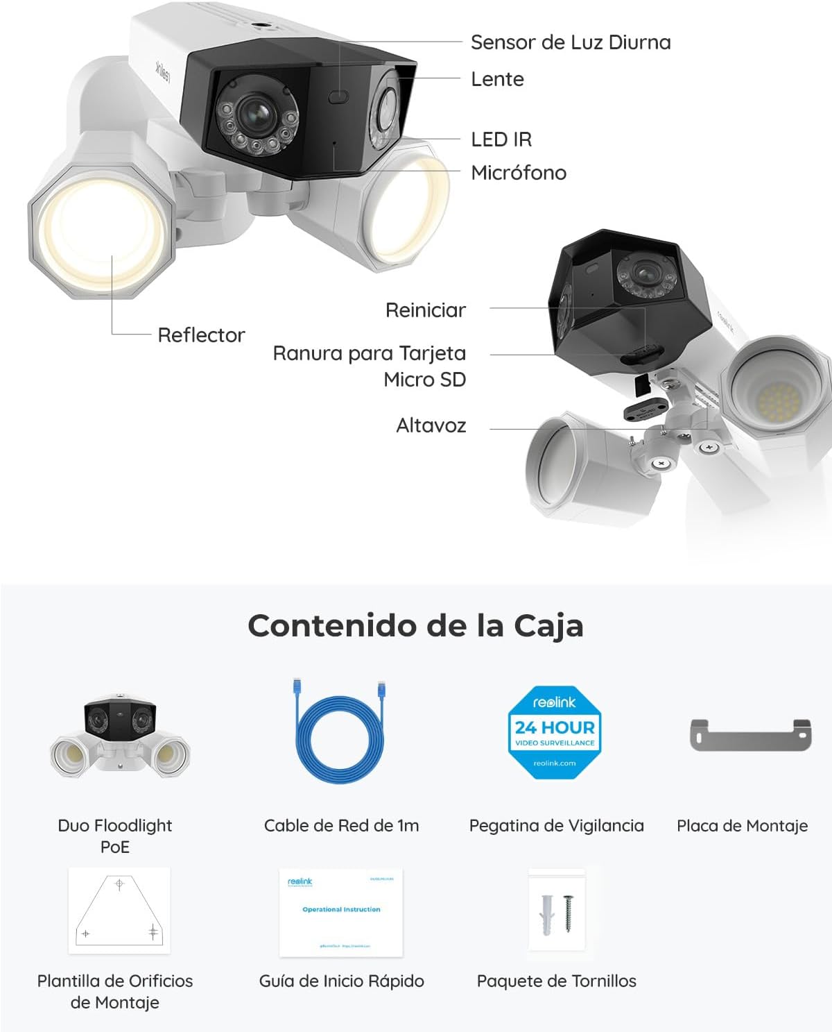 Câmera de Segurança Reolink Duo Floodlight PoE