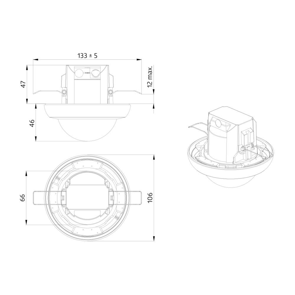 BEG 92149 PD4N-1C-FC Detetor de movimento Montagem no tecto
