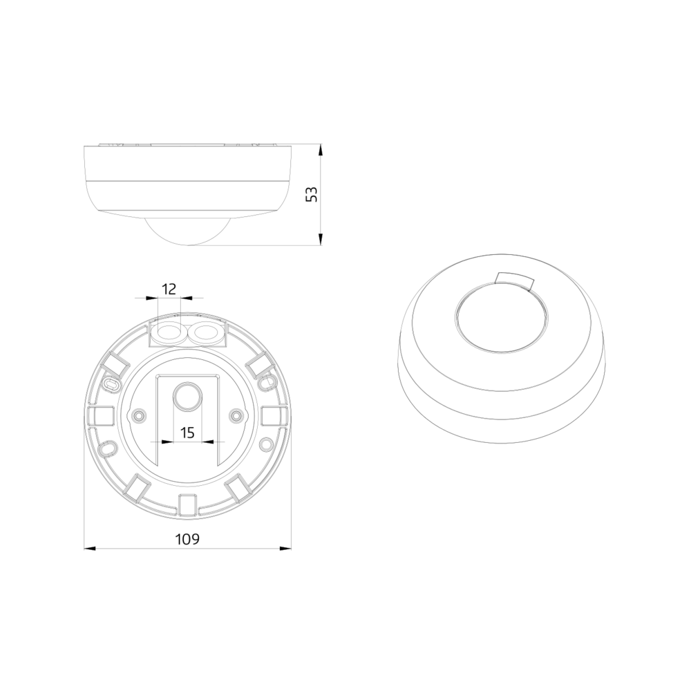 BEG 92190 PD3N-1C-SM Detetor de movimento Montagem no tecto