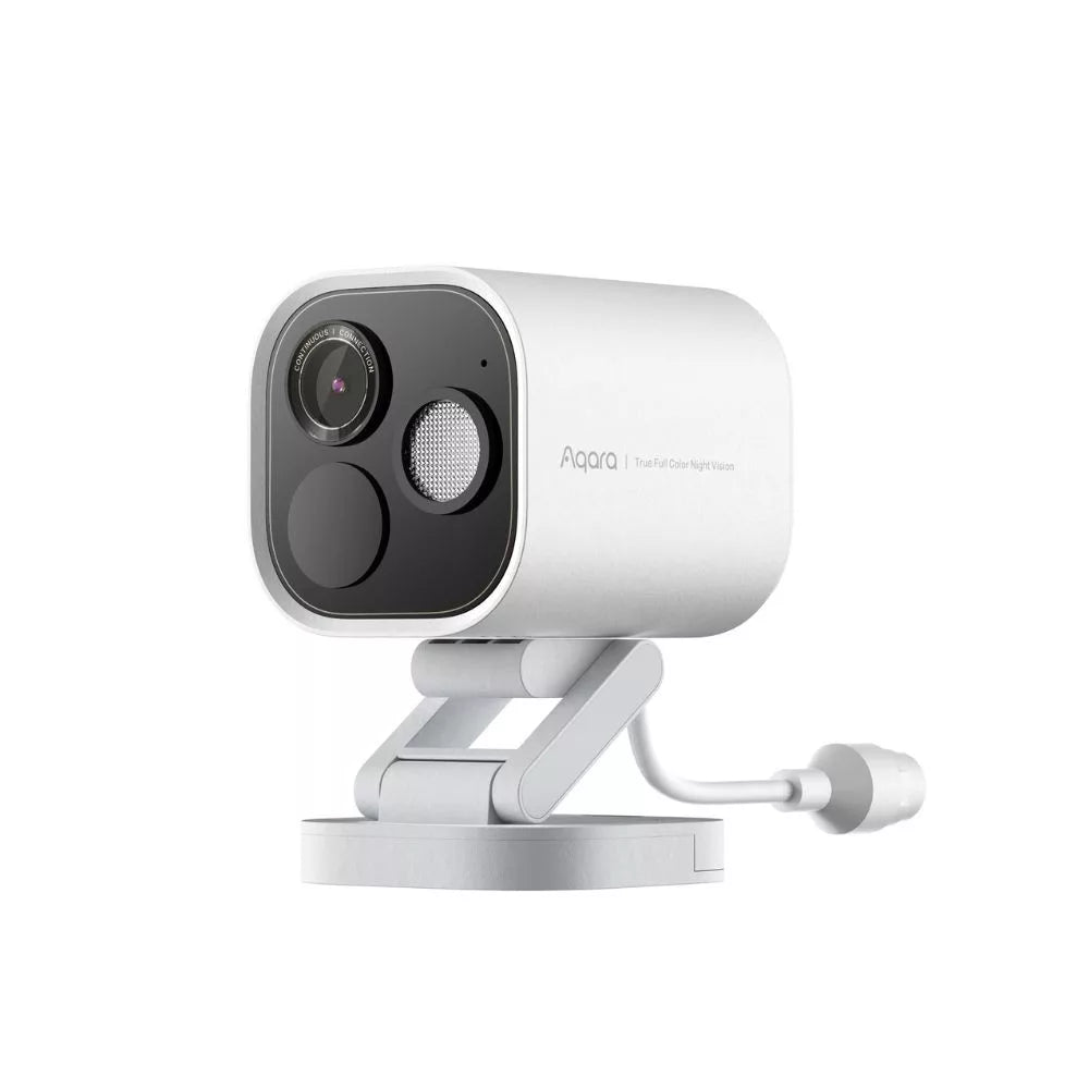 Aqara G5 Pro Camera hub, HomeKit Secure Video compatible camera com built-in Zigbee and Thread gateway, POE version, branco