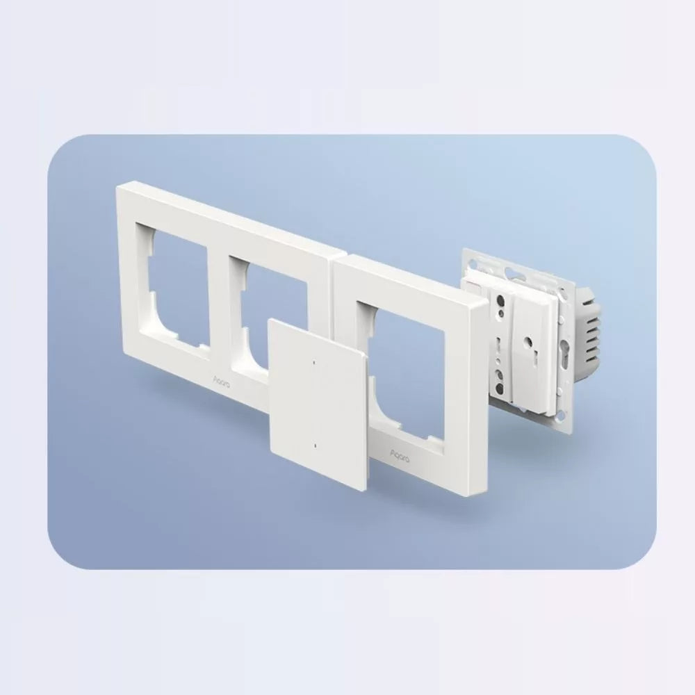 Aqara Light Switch H2 EU - 1 channel / 2 buttons smart Zigbee + Thread parede switch