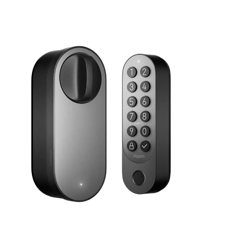 Aqara U200 smart retrofit door lock, Matter compatible, preto