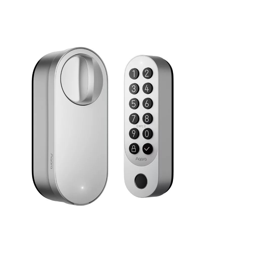 Aqara U200 smart retrofit door lock, Matter compatible, silver