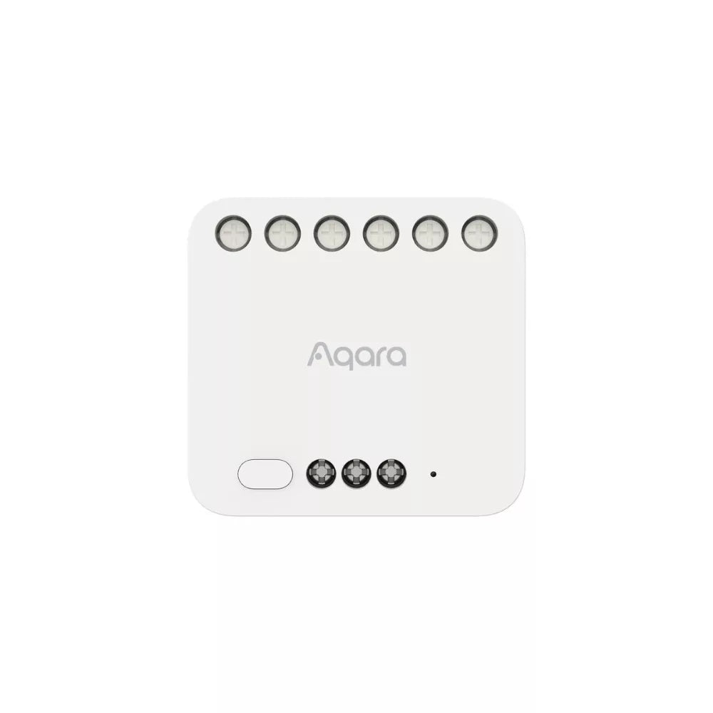 AQARA Dual Relay Module T2 (Com Neutral), com power meter and interlock mode support for roller shutters