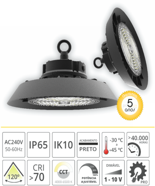 Luminaria/ Campanula Industrial ASTRO 200 W / 150 W / 120 W