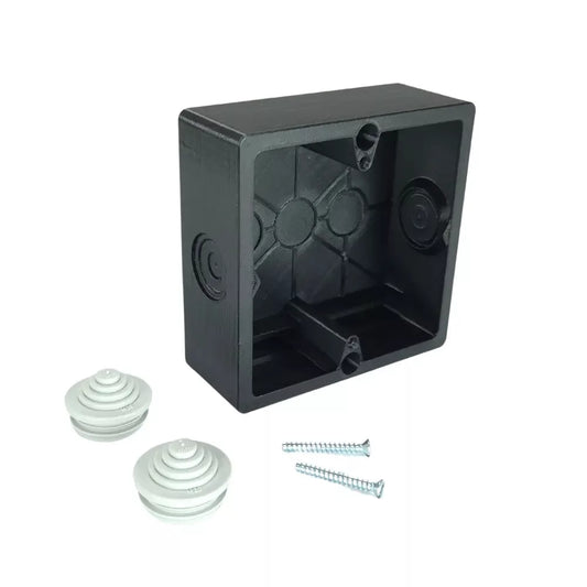 Superfície-mount switch box, preto