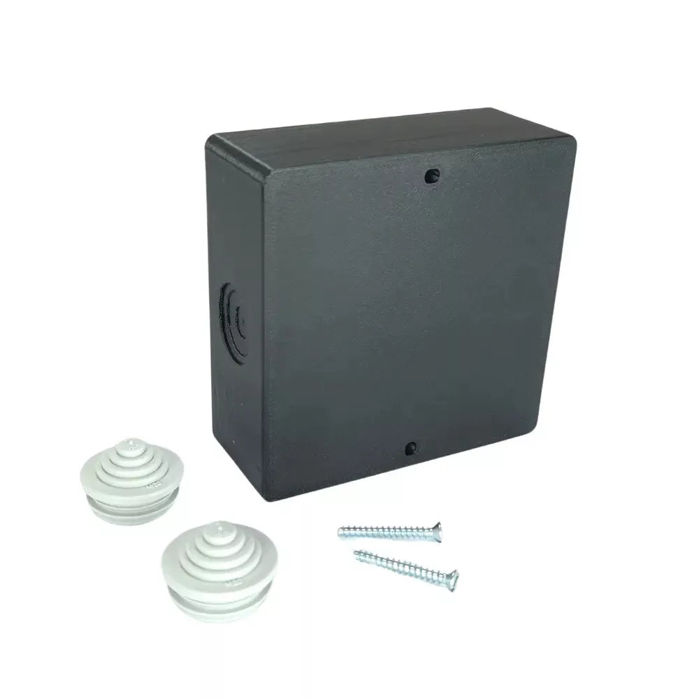 Superfície-mount switch box, preto