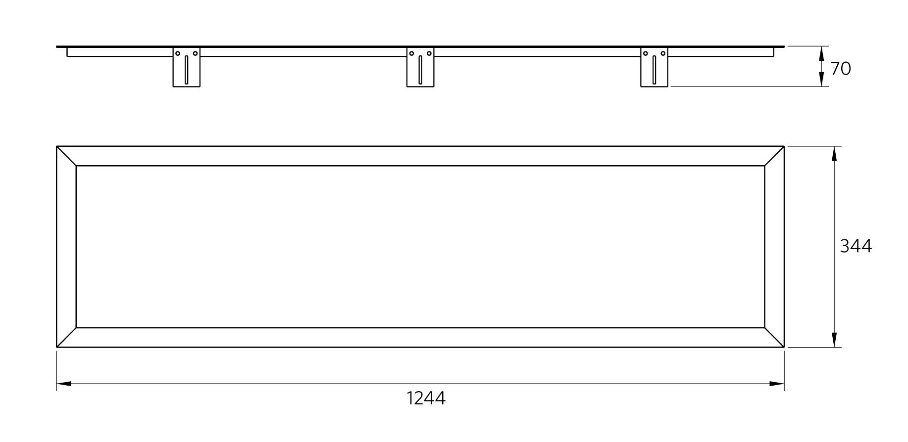 LEDPanelRc Re300-Frame-WH
