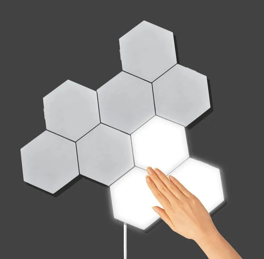 Lâmpada LED de parede Touch hexagona, Helios Touch