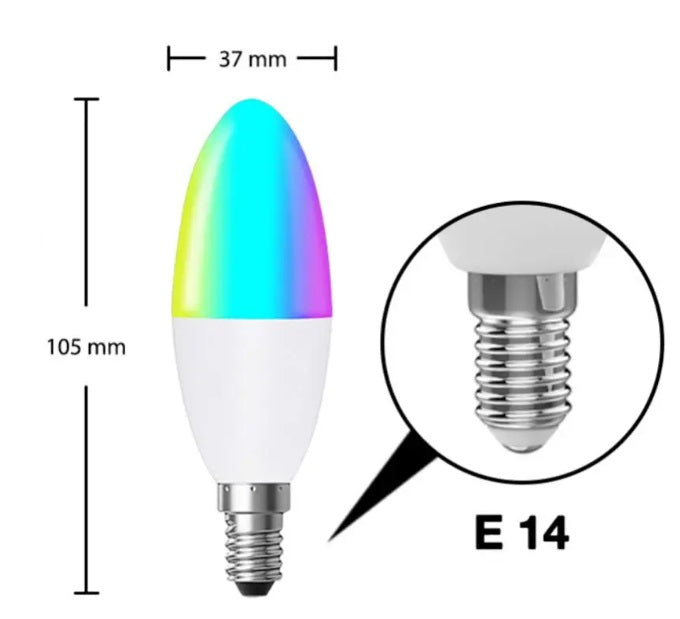 Lâmpada E14 Zigbee 3.0