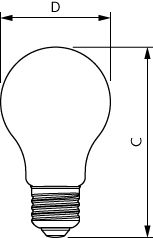 LEDbulb, A60, 100 W, E27, 2200 K, 2700 K, 1521 lm, CRI 95, 25000 h, Vidro