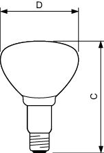 Infravermelho - IR lamp - Consumo de Energia 150 W