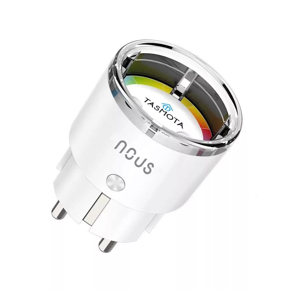 Nous A1T WiFi smart plug com power meter, factory installed Tasmota firmware and MQTT support (16A/3680W)