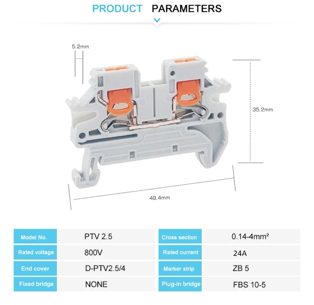 Bornes PTV2.5