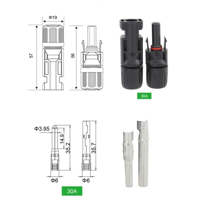 Conector de cabo solar