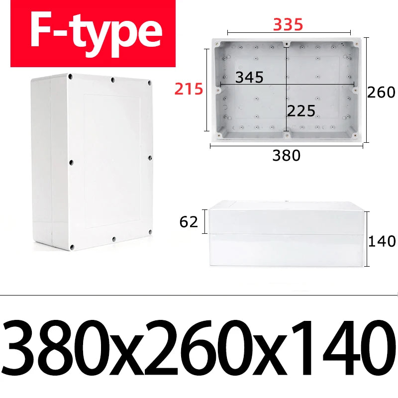 Caixa plástica impermeável F-type