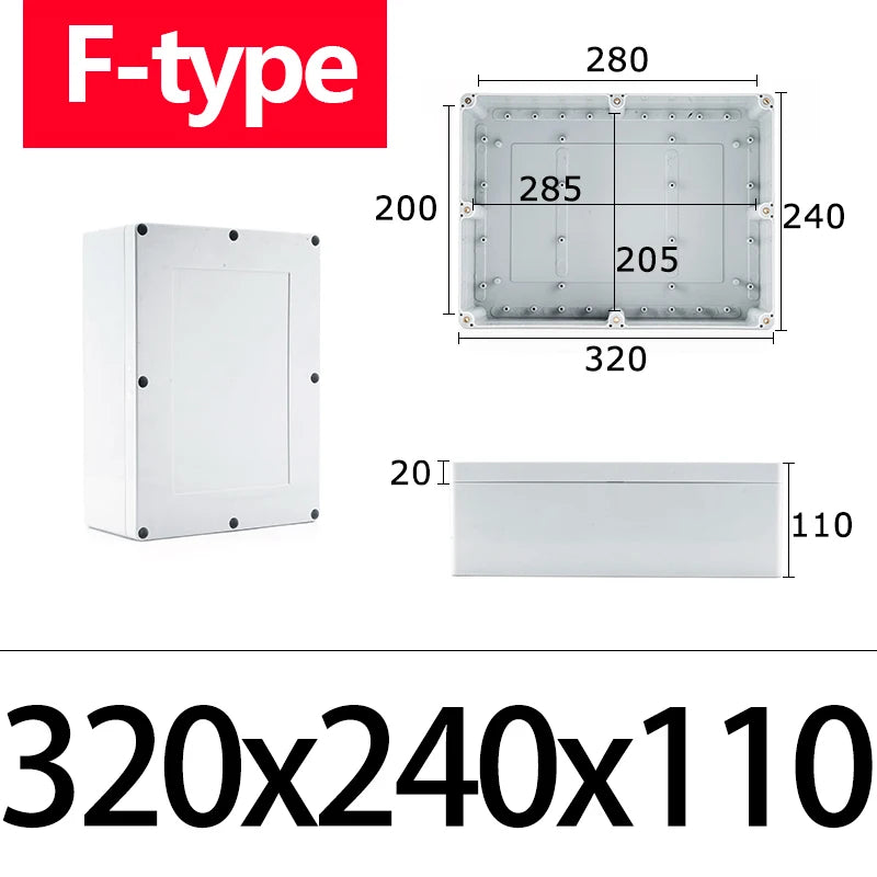 Caixa plástica impermeável F-type