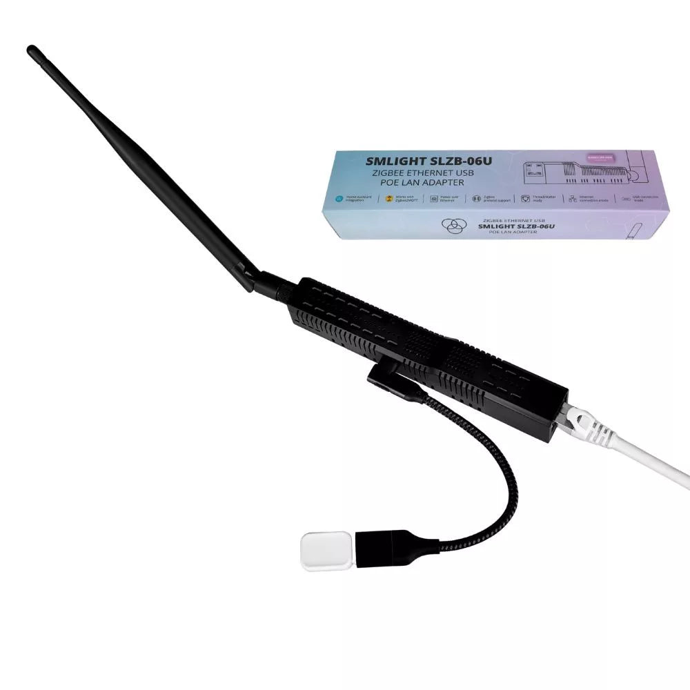 SMLIGHT SLZB-06U – Zigbee, Ethernet, PoE, USB, Wi-Fi adapter (CC2652P)