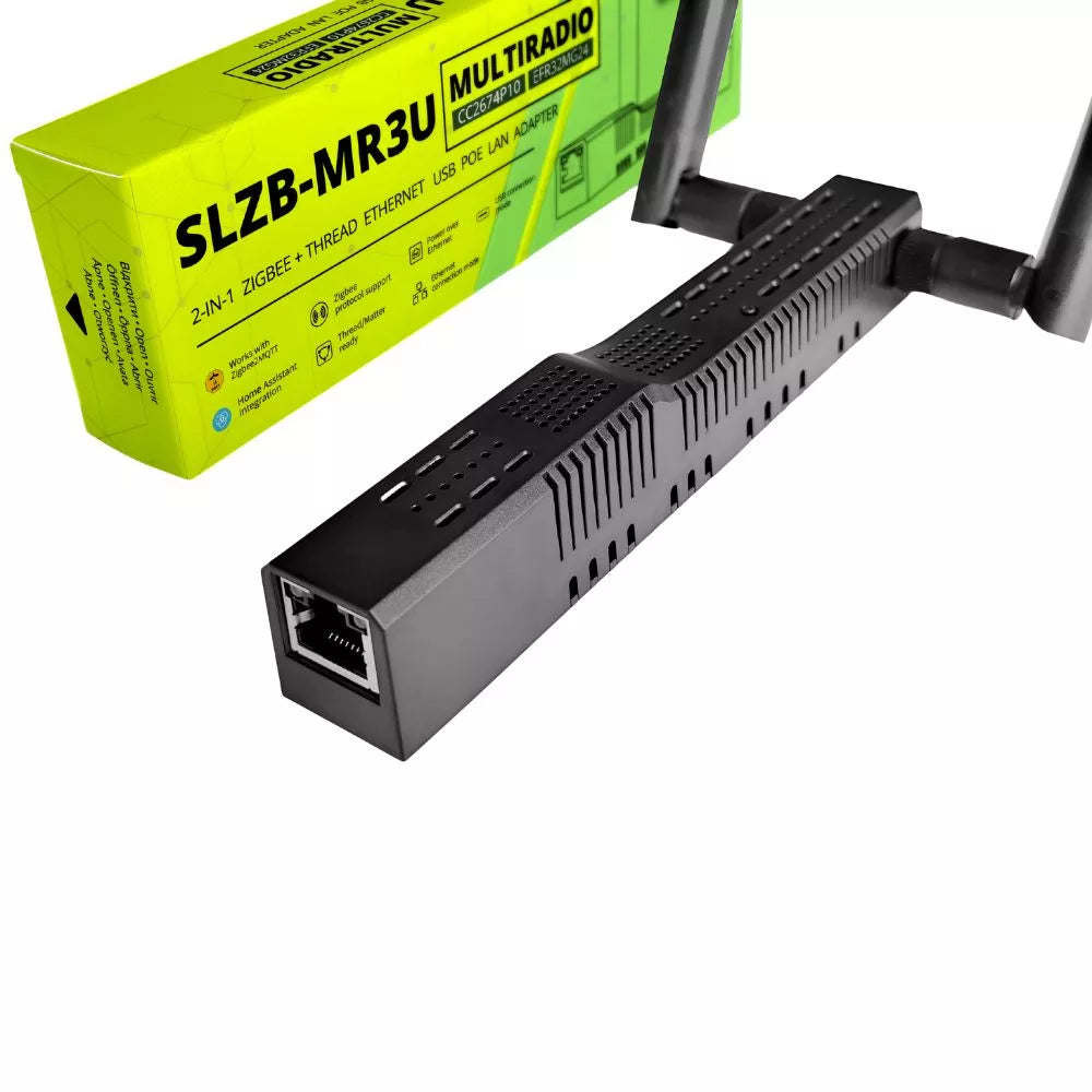 SMLIGHT SLZB-MR3U – Zigbee, Thread, Ethernet, PoE LAN, USB WiFi adapter (CC2674P10 + EFR32MG24)
