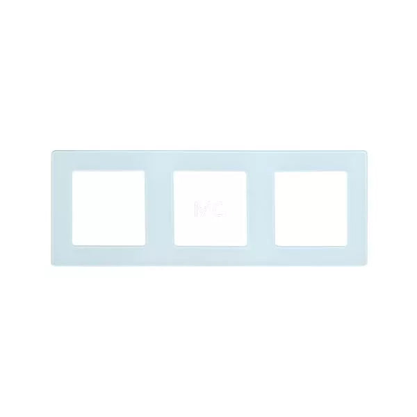 SmartWise branco glass triple frame for S1W smart socket