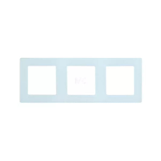 SmartWise branco glass triple frame for S1W smart socket