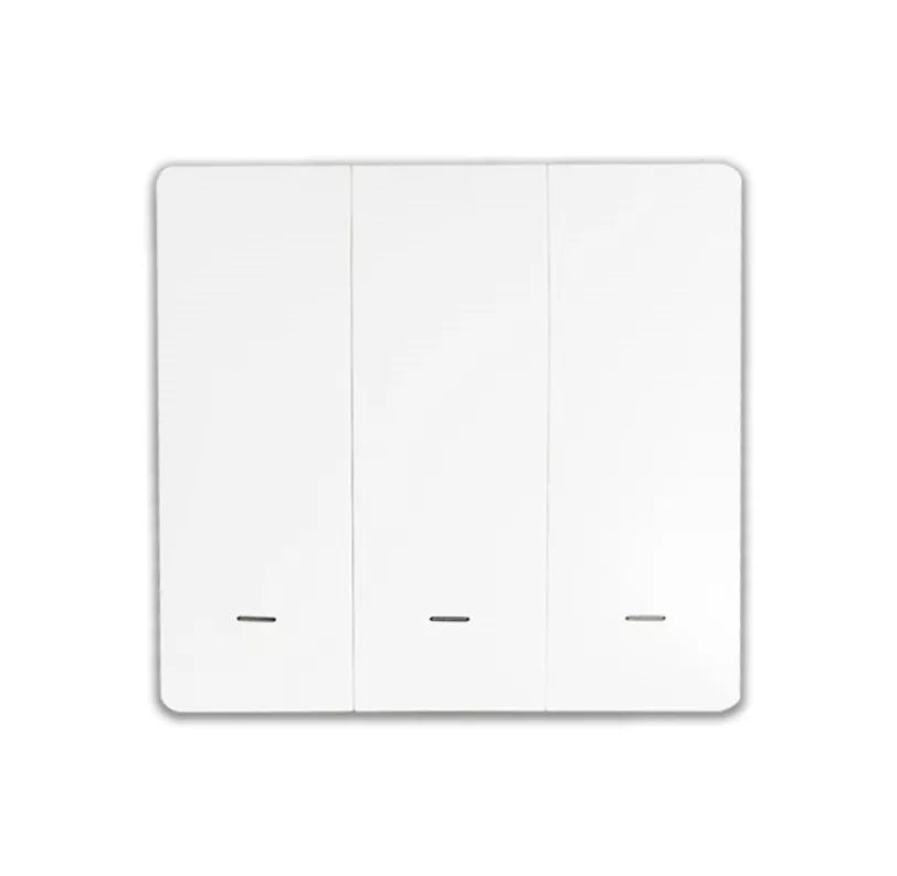 SmartWise BEREM3 Bluetooth (eWeLink-Remote) wireless switch com 3 button, branco push button front painel