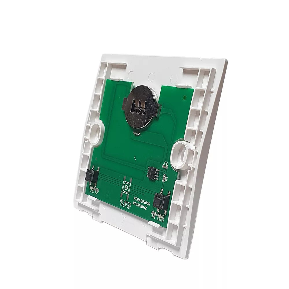 SmartWise BRF2-NFP, a 2-button wireless RF parede switch, sem front painel