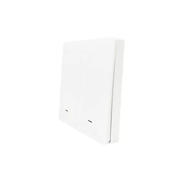 SmartWise BEREM2 Bluetooth (eWeLink-Remote) wireless switch com 2 button, branco push button front painel