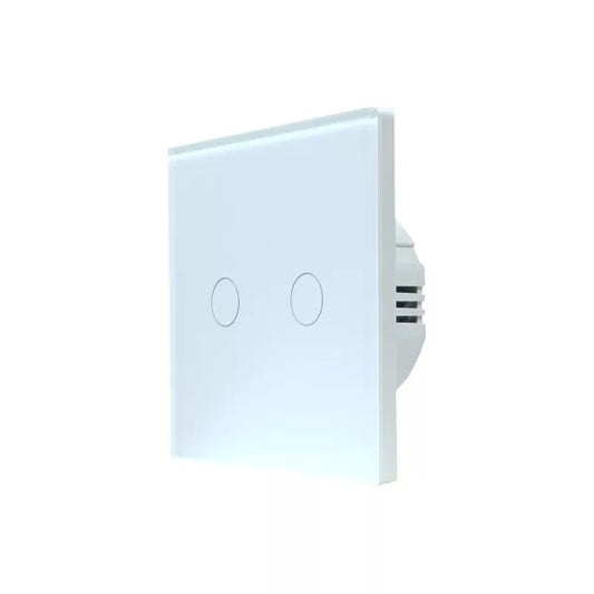 SmartWise T62 UNI Zigbee 3.0 + RF, 2-gang smart parede switch , universial wiring, branco touch painel