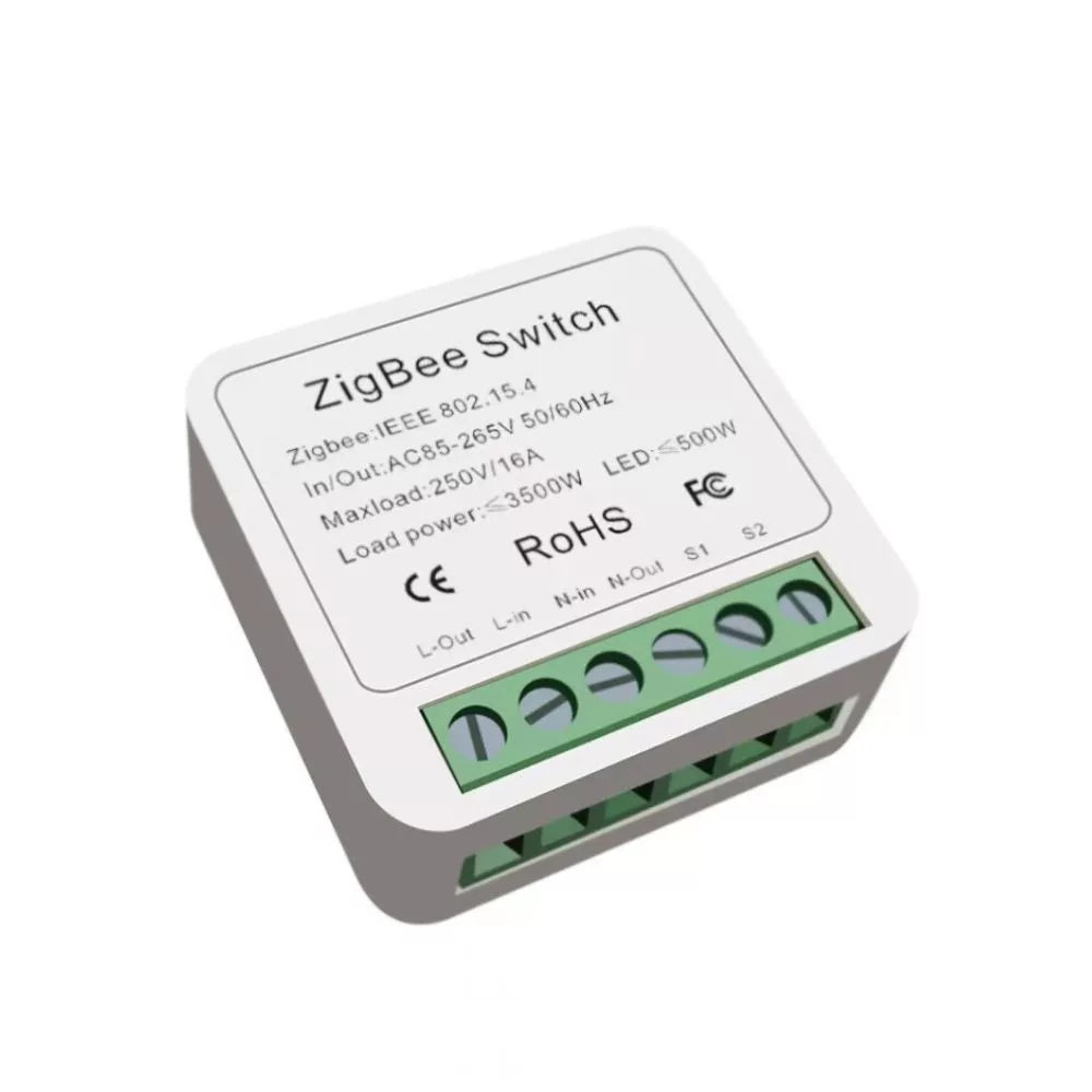 SmartWise Mini ZB (Zigbee 3.0) smart relay module (16A)