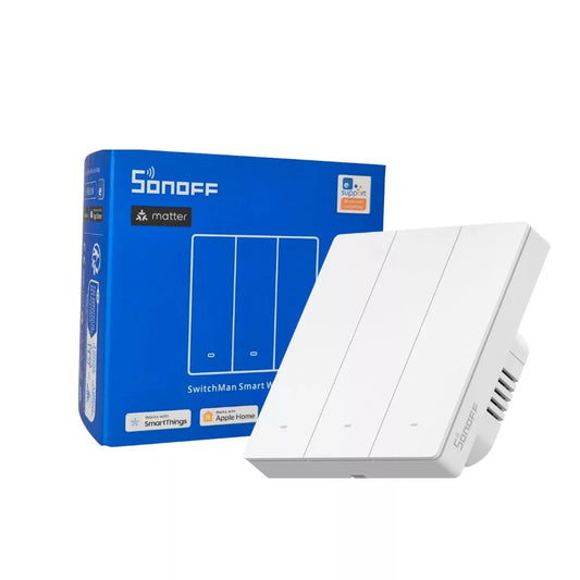 SONOFF SwitchMan M5 Wi-Fi / Matter smart parede switch, 3-gang, standalone version, branco (M5-3C-86W)